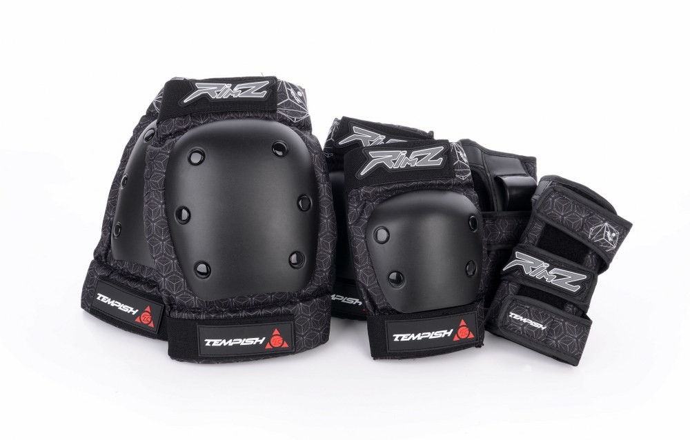 Tempish - Rimz Skate Pads Senior - 3-Pack - Black (Small)